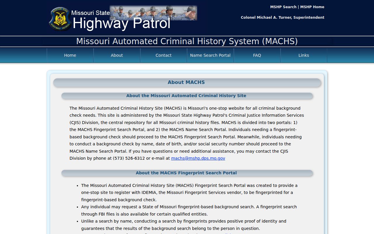 Pettis County criminal record MACHS scope explanation
