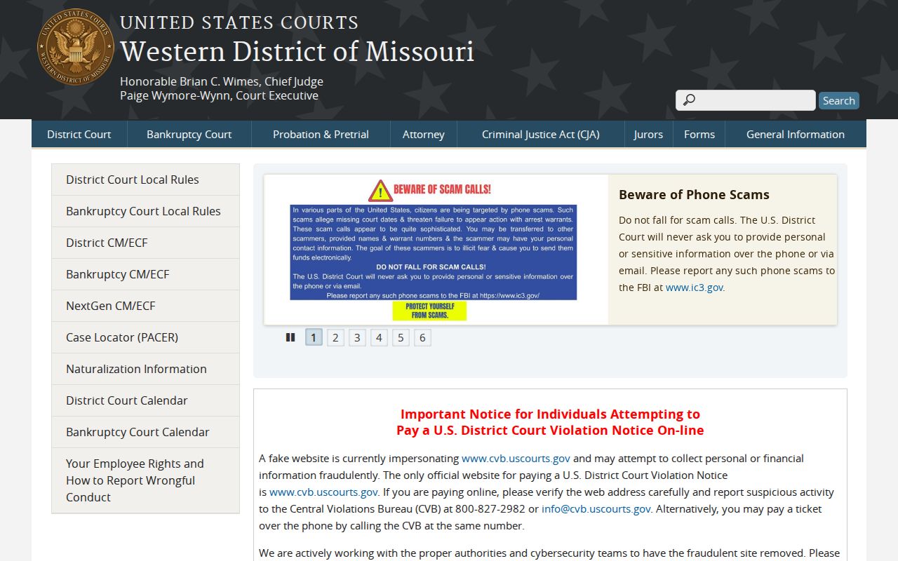 Pettis County arrest history and Western District federal court follow-up