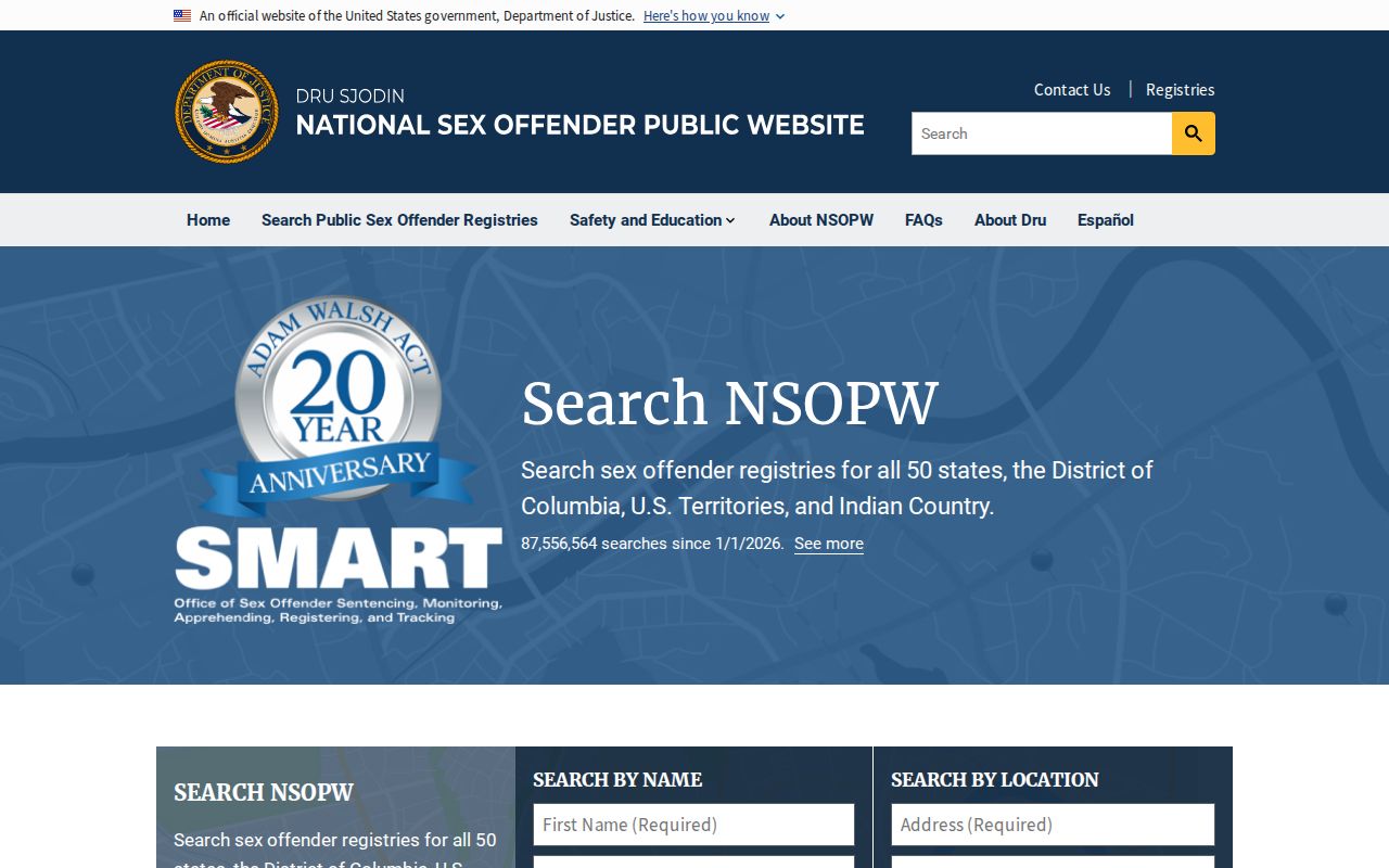 Pettis County sex offender check through the national NSOPW gateway
