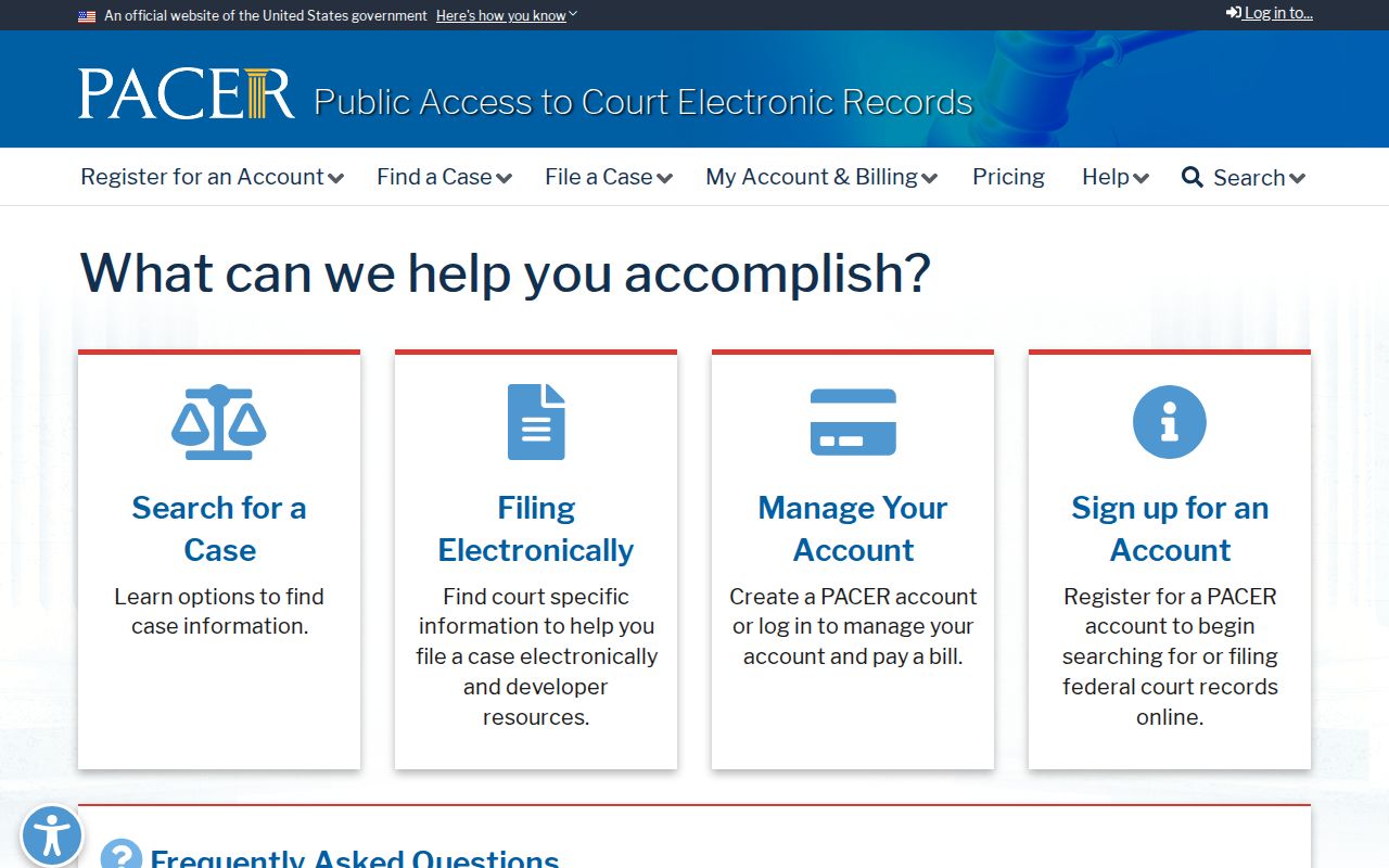 Federal PACER case access distinguished from a Pettis County sex offender check