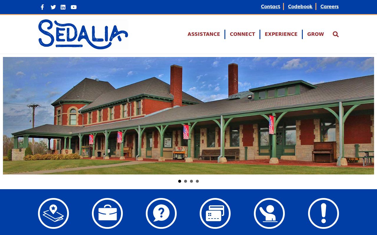 Sedalia city government source used alongside Pettis County registry records